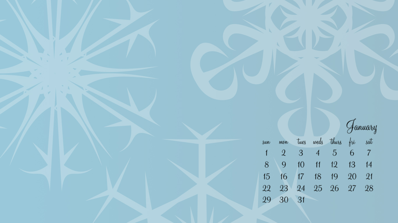 January 2012 Free Desktop Wallpaper Makoodle