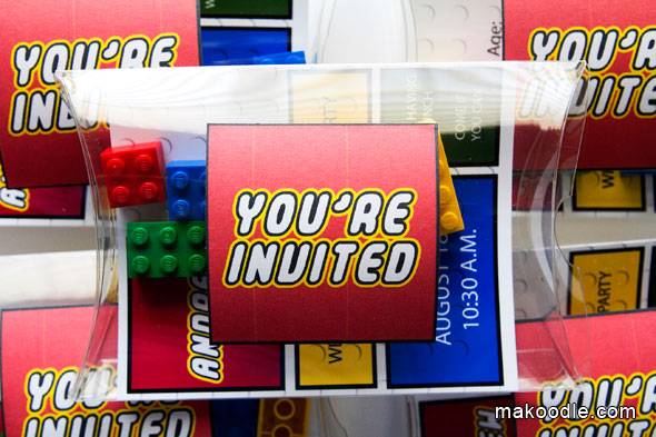 DIY Lego Birthday Invitation Printable Download
