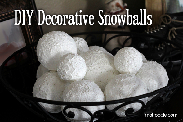 DIY Decorative Snowballs - Makoodle