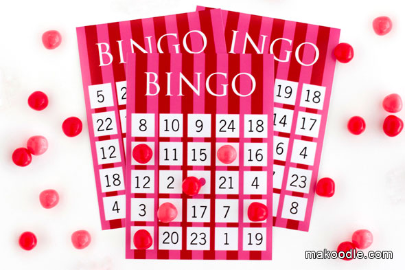 Free Printable Valentines Bingo Cards