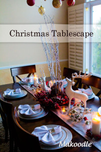 Christmas Tablescape - Christmas Dining Table Decor - Makoodle.com