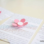 Spring Banner – Pink Flower & Book Page Garland