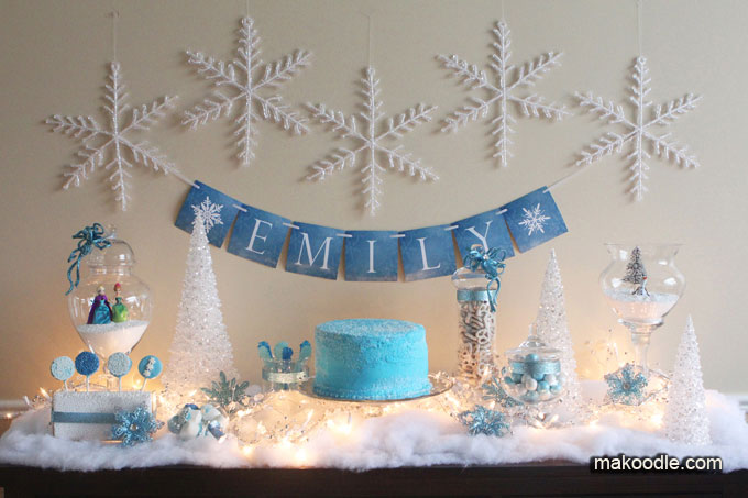 Elegant Frozen Birthday Party 