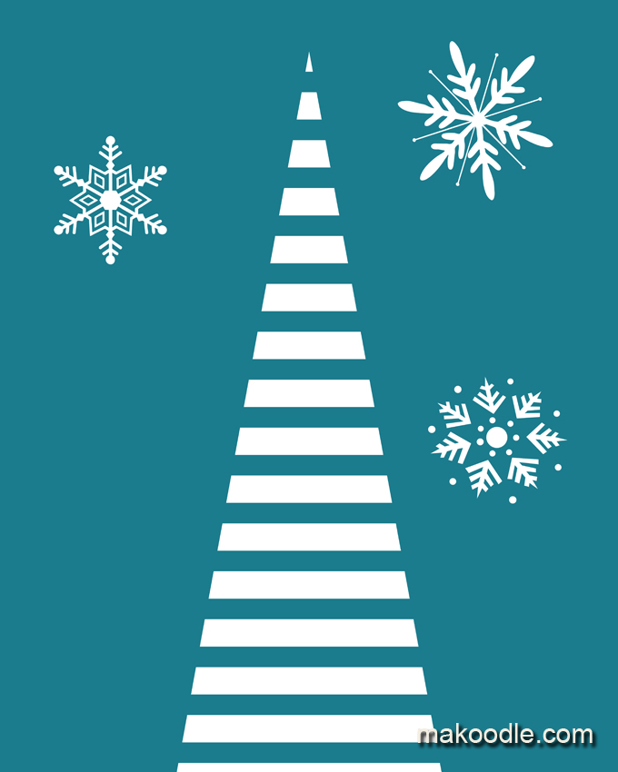 Whimsical Christmas Tree Printable